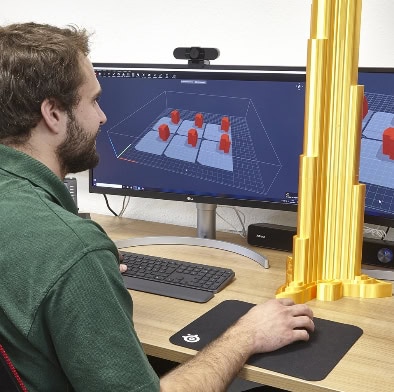 Abbildung - NK Technics Jobangebot Platzhalter - INNOVATIVE PRODUKTIONSWEISE IM 3-D-DRUCKVERFAHREN - NK Kunststofftechnik